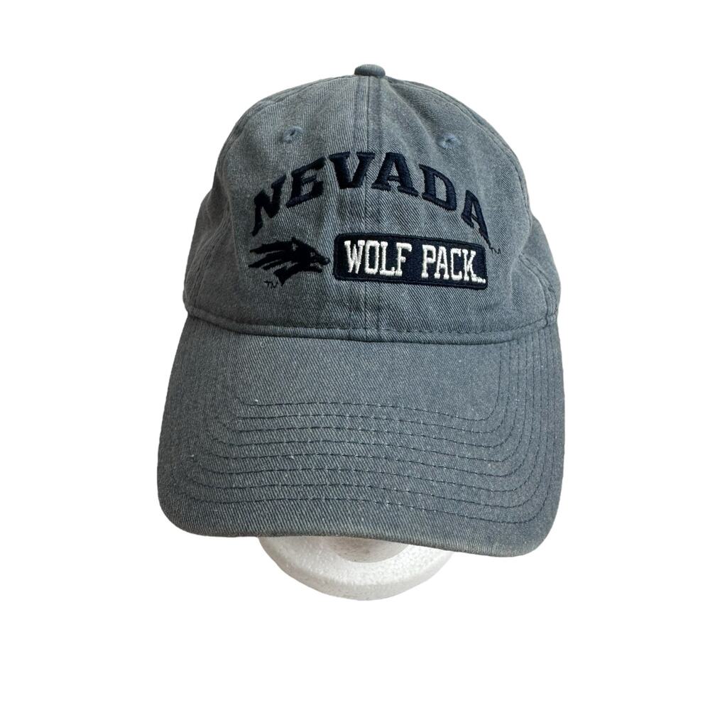 University of Nevada Reno Wolf Pack Chambray Denim Cap Hat Adjustable One Size